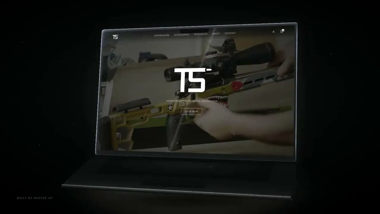 The website built for Thermal Suppressors